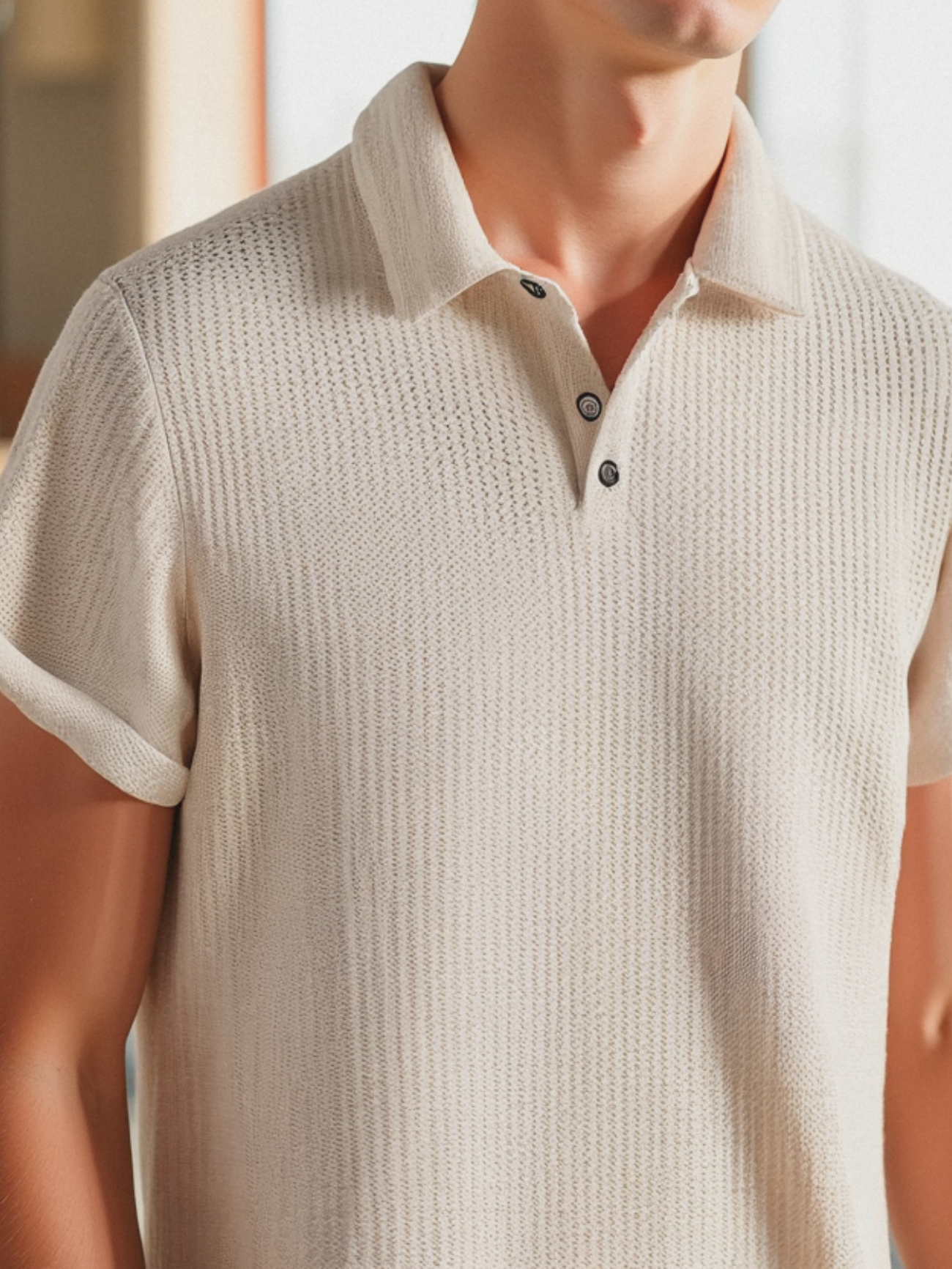 1+1 Gratis – Premium Texturiertes Polohemd